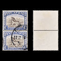 8724: South Africa SG120a 2*1s Ultramarine & Blackish brown 1952 Used C£24