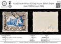 8729: South Africa SGO29 (A) 10s Blue & Sepia 1940 MiD65 Used C£23