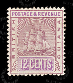 8732: British Guiana SG200 12c Violet & Lilac 1889 Sc#141 Mi89 Mint MNG C£18, view 3