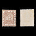 8733: British Guiana SG129 6c Dark brown 1876 Sc#75 Mi35 Used C£13
