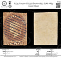 8735: Ceylon SG5 5d Brown 1857 Sc#6 Mi5y Used C£150