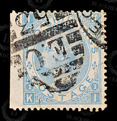 8746: GB SG120 2s Pale blue 1867 Sc#55aPL1 Used C£275, view 3
