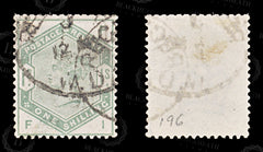 8748: GB SG196 1s Dull green 1884 Sc#107 Mi81 Used C£325, view 2