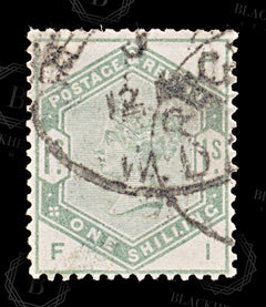 8748: GB SG196 1s Dull green 1884 Sc#107 Mi81 Used C£325, view 3