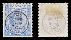 8749: GB SG265 10s Violet blue 1902 Sc#141 Mi117Ia Used C£500, view 2