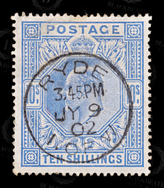 8749: GB SG265 10s Violet blue 1902 Sc#141 Mi117Ia Used C£500, view 3