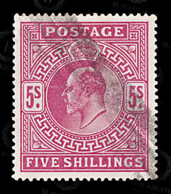 8750: GB SG263 5s Bright red carmine 1902 Sc#140 Mi116Ia Used C£220, view 3