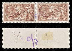 8753: GB SG450 2s6d Brown. Pair. Pefin 1934 Sc#222 Mi186a Used C£80, view 2