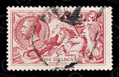 8756: GB SG416 5s Rose Carmine 1919 Sc#180 Mi142IIIc Used C£135, view 3
