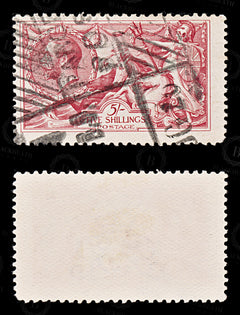 8757: GB SG416 5s Bright rose carmine & Medium carmine red 1919 Sc#180 Mi142IIIc Used C£135, view 2