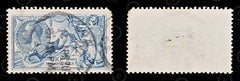 8758: GB SG417 10s Dull blue & Steel blue 1919 Sc#181 Mi143IIIa Used C£175, view 2