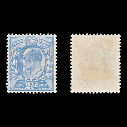 8761: GB SG276 2½d Blue & Bright blue 1911 Sc#131b Mi107IIAc Mint MH C£65