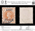 8763: GB SGO41 ½d. ARMY OFFICIAL. Broken L 1896 Sc#O54 MiD7 Used C£135