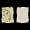 8764: Australia SG37d 3d Yellow olive 1915 Sc#47a Mi43XII Used C£55