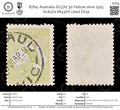 8764: Australia SG37d 3d Yellow olive 1915 Sc#47a Mi43XII Used C£55
