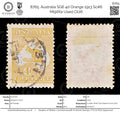 8765: Australia SG6 4d Orange 1913 Sc#6 Mi9IIXa Used C£26