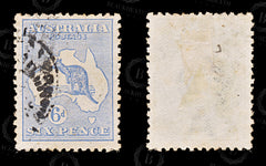 8766: Australia SG9 6d Ultramarine 1913 Sc#8 Mi11IIX Used C£20, view 2