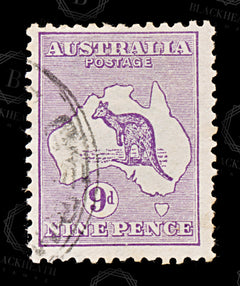 8767: Australia SG10 9d Violet 1913 Sc#9 Mi12IIX Used C£28, view 3