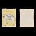 8773: Australia SG42 5s Grey & Yellow 1918 Sc#54 Mi49XII Used C£110