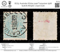 8775: Australia SG104 1s4d Turquoise 1928 Sc#76 Mi79XC Used C£26