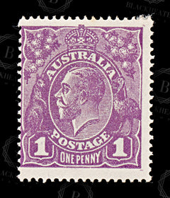 8777: Australia SG57 1d Violet 1922 Sc#22 Mi31XA Mint MH C£9, view 3