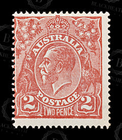 8779: Australia SG63 2d Red 1922 Sc#28 Mi35XA Mint MVLH C£19, view 3
