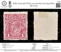 8781: Australia SG21c 1d Carmine red 1914 Mint MH C£13