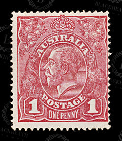 8783: Australia SG21c 1d Carmine red 1914 Mint MH C£13, view 3