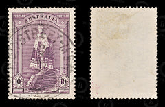 8784: Australia SG177a 10s Deep purple 1948 Mi151Dy Used C£35, view 2