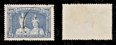 8785: Australia SG178 £1 Dull blue 1938 Sc#179 Mi152Dx Used C£35, view 2