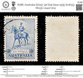 8786: Australia SG157 3d Dull blue 1935 Sc#153 Mi130 Used C£11