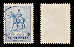 8786: Australia SG157 3d Dull blue 1935 Sc#153 Mi130 Used C£11, view 2