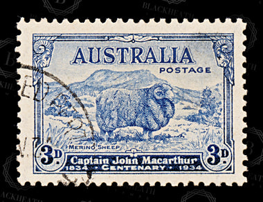 8787: Australia SG150-152 Set of 4 1934 Sc#147-149 Mi123I-125 Used C£55, image 7
