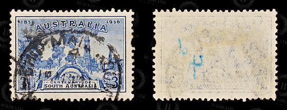 8788: Australia SG161-163 Set of 3 1936 Sc#159-161 Mi134-136 Used C£17, image 4