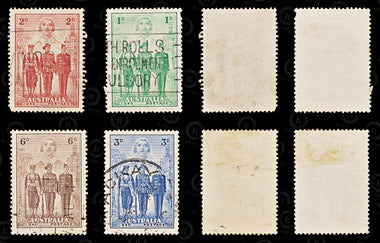 8789: Australia SG196-199 Set of 4 1940 Sc#184-187 Mi156-159 Used C£40, image 2