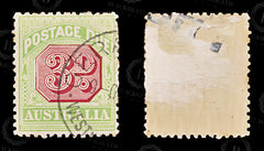 8790: Australia SGD66 3d Green & Pink 1909 Sc#J42 MiP34Ax Used C£20, view 2