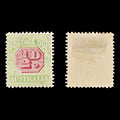 8791: Australia SGD63 ½d Green & Pink 1909 Sc#J39 MiP31Ax Used C£32
