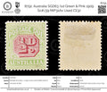 8791: Australia SGD63 ½d Green & Pink 1909 Sc#J39 MiP31Ax Used C£32