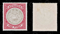 8794: Antigua SG32 1d Grey black & Rose red 1903 Sc#22 Mi17x Mint MLH C£15, view 2