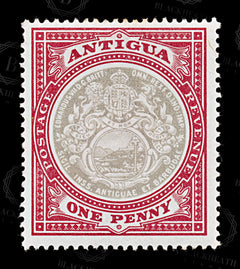8794: Antigua SG32 1d Grey black & Rose red 1903 Sc#22 Mi17x Mint MLH C£15, view 3