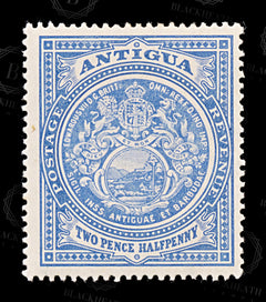8795: Antigua SG46a 2½d Bright blue 1908 Sc#34a Mint MLH C£38, view 3