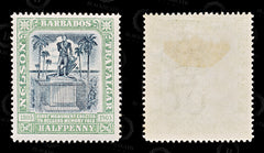 8797: Barbados SG146 ½d Green & Black 1906 Sc#103 Mi70 Mint MH C£11, view 2