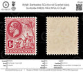 8798: Barbados SG172a 1d Scarlet 1915 Sc#118a Mi87b Mint MVLH C£48