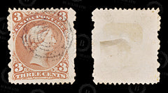 8800: Canada SG49 3c Red 1868 Sc#25b Mi20zA Used C£38, view 2