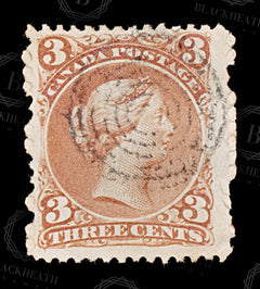 8800: Canada SG49 3c Red 1868 Sc#25b Mi20zA Used C£38, view 3