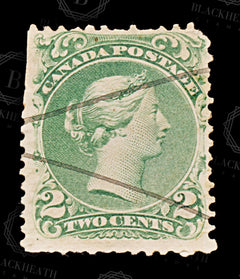 8801: Canada SG48 2c Grass green 1868 Sc#24b Mi19zA Used C£65, view 3