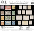 8810: Canada SG288-303 Set of 12 1930 Sc#162-177 Mi139A-155 Used C£90