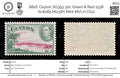 8816: Ceylon SG393 30c Green & Red 1938 Sc#285 Mi238Y Mint MVLH C£12