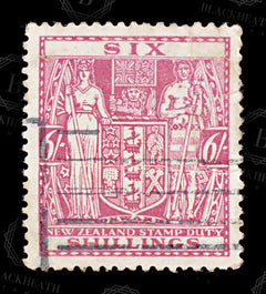 8822: New Zealand SGF150 6s Carmine rose 1931 Sc#AR51 MiST33 Used C£21, view 3