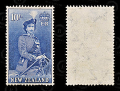8825: New Zealand SG736 10s Ultramarine 1954 Sc#301 Mi345 Mint MH C£50, view 2